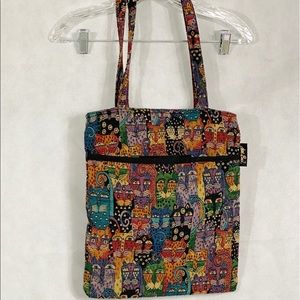 Laurel Burch Cat Art Tote Bag
